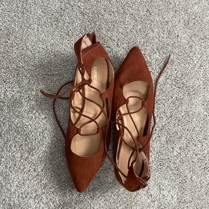 Express lace up flats